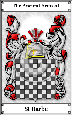St Barbe Family Crest Download (JPG) Book Plated - 600 DPI
